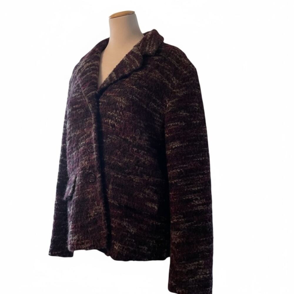 Dressbarn Women’s Purple Long Sleeve Button Front Jacket Sz L